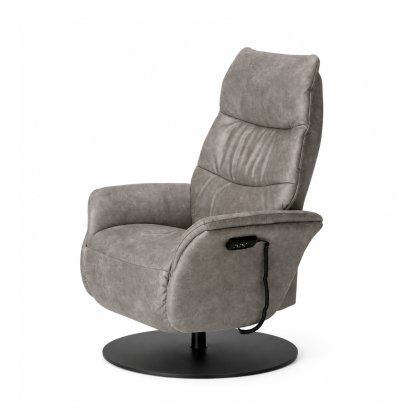 Himolla Azure Medium Electric 3 Motor Armchair with Anthracite Metal Star Base