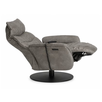 Himolla Azure Medium Electric 3 Motor Armchair with Anthracite Metal Star Base