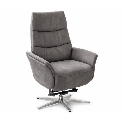 Himolla Azure Electric Large Lift & Rise Armchair with Stainless Steel Metal Star Base