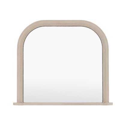 Shoreline Over Mantle Mirror - Grey