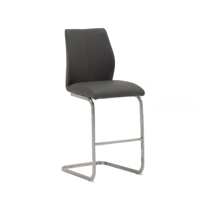 Alessi Counter Stool Brushed Steel Grey Alessi Counter Stool Brushed Steel Grey
