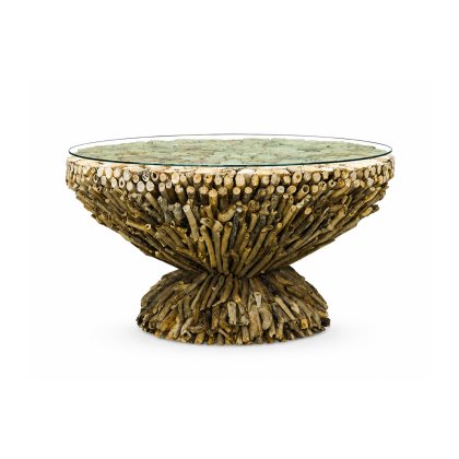 Driftwood Round Coffee Table