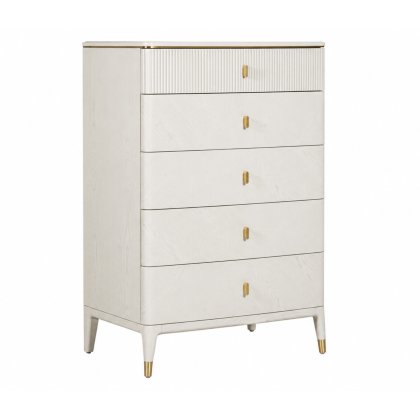 Diana 5 Drawer Tall Chest - Stone Diana 5 Drawer Tall Chest - Stone
