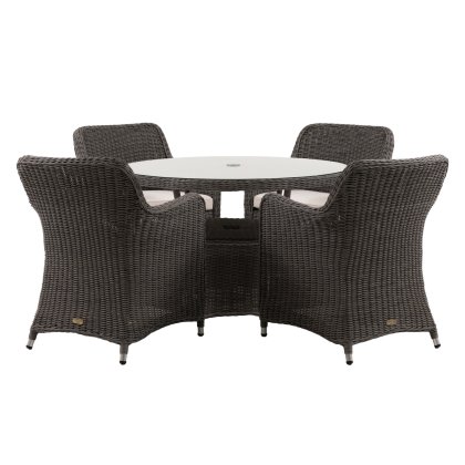 Ascot 4 Seater Round Dining Set