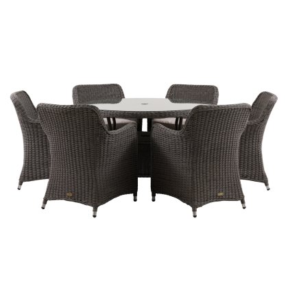 Ascot 6 Seater Round Dining Set