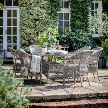 Menton 6 Seater Oval Dining Set