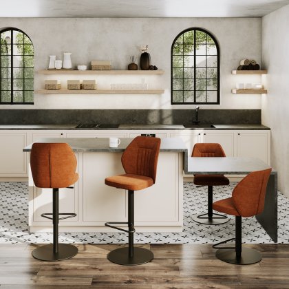Budapest Bar Stool - Terracotta