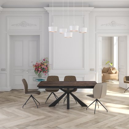 Ottawa Dining Table - Dark Steel