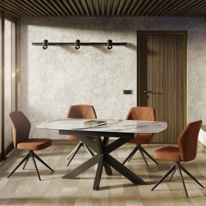 Phoenix Dining Table - Florentino Marble Phoenix Dining Table - Florentino Marble
