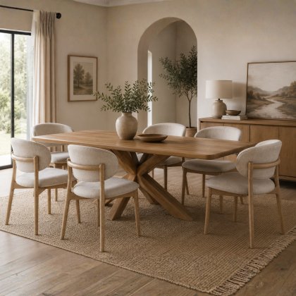 Arden Dining Table & 6 Nina Chairs