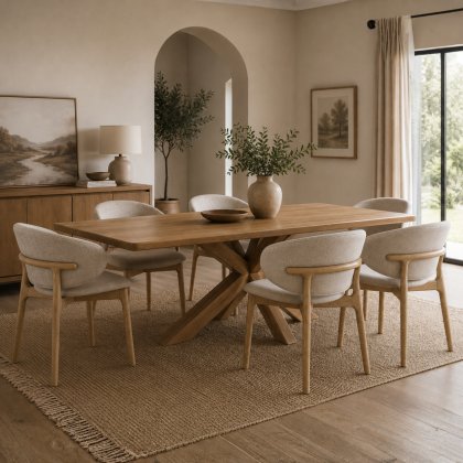 Arden Dining Table & 6 Nina Chairs Arden Dining Table & 6 Nina Chairs