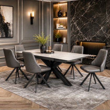 Kalufa Dining Table & 6 Austin Chairs Kalufa Dining Table & 6 Austin Chairs
