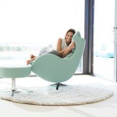 Lenny Swivel Chair w Footstool 4