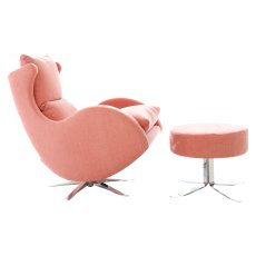 Lenny Swivel Chair w Footstool 5