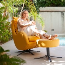 Lenny Swivel Chair w Footstool 7