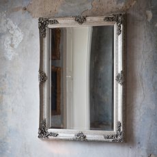 Abbey Small Rectangle Mirror - Silver 2
