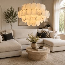 Caroline Large Alabaster Chandelier 2