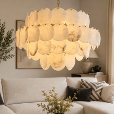Caroline Large Alabaster Chandelier 3