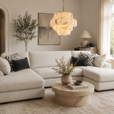 Caroline Small Alabaster Chandelier 2