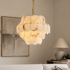 Caroline Small Alabaster Chandelier 3