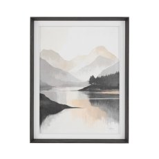 Mountain Reflections Framed Canvas 1
