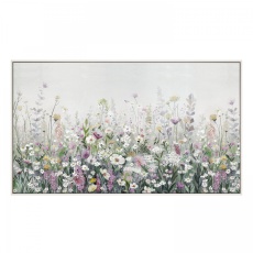 Floral Cascade Framed Canvas 1