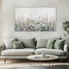 Floral Cascade Framed Canvas 2