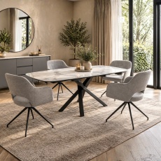 Kheops Dining Table & 4 Chairs 2