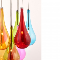 Multi Coloured Glass Pendants