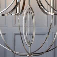 Polished Nickel 6 Light Ceiling Fitting