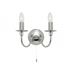 Chrome Wall Bracket with Spheres