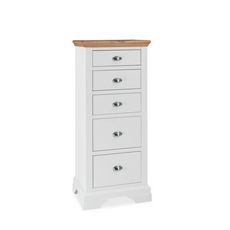 Cookes Collection Camden Two Tone Tall 5 Drawer Chest