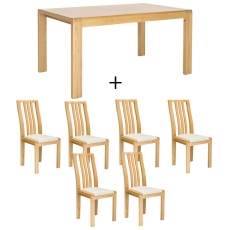 Ercol Bosco Medium Extending Dining Table and 6 Chairs