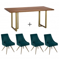 Mario Dining Table and 4 Chairs