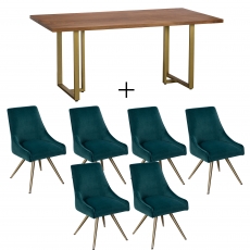 Mario Dining Table and 6 Chairs