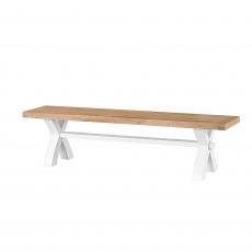 Cookes Collection London White Small Bench