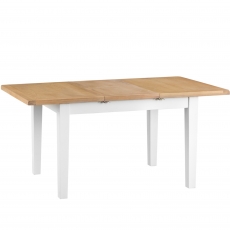 Cookes Collection London White Medium Extending Dining Table
