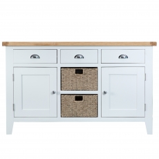 Cookes Collection London White Large Sideboard