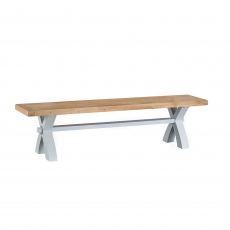 Cookes Collection London Grey Small Cross Bench