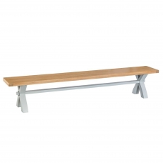 Cookes Collection London Grey Large Cross Bench
