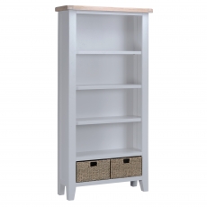 Cookes Collection London Grey Large Bookcase