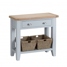 Cookes Collection London Grey Small Console Table
