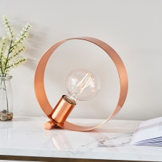Hoop Table Lamp Copper
