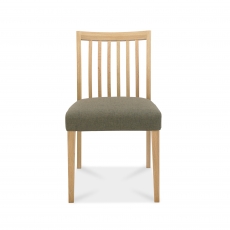 Cookes Collection Low Back Slat Chair Fabric