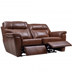 Cookes Collection Lepus Leather 3 Seater Recliner Sofa