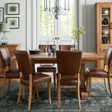 Cookes Collection Nantes Oak Dining Table and 6 Chairs