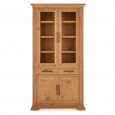 Cookes Collection Nantes Oak Display Cabinet