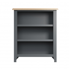 Cookes Collection Palma Small Wide Bookcase Grey