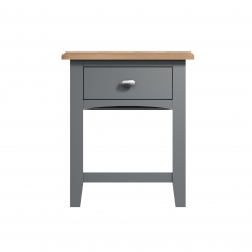 Cookes Collection Palma 1 Drawer Lamp Table Grey