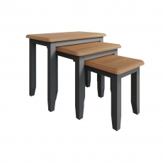 Cookes Collection Palma Nest of 3 Tables Grey
